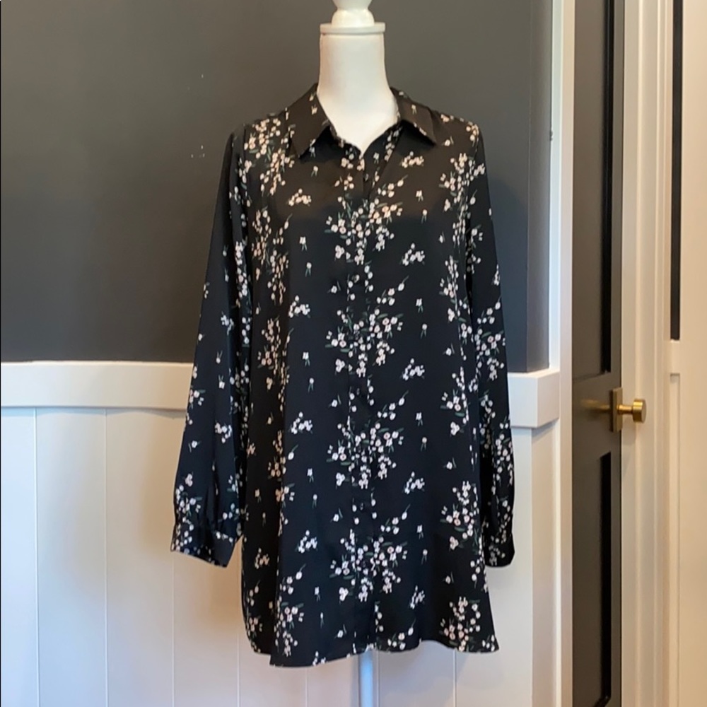 Worn once. L’Academie shirt style dress